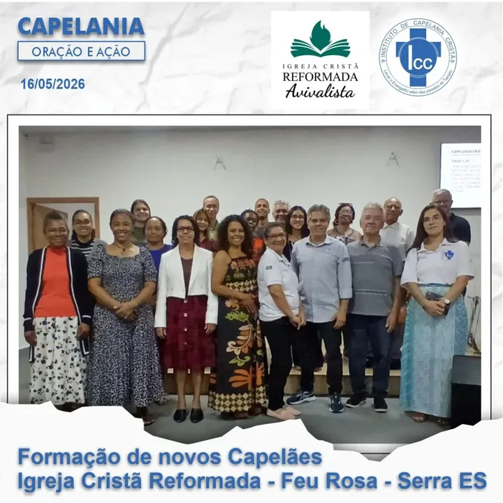Formação de novos capelães na Igreja Cristã Reformada Feu Rosa