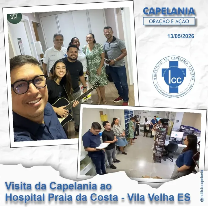 Visita da capelania ao Hospital Praia da Costa