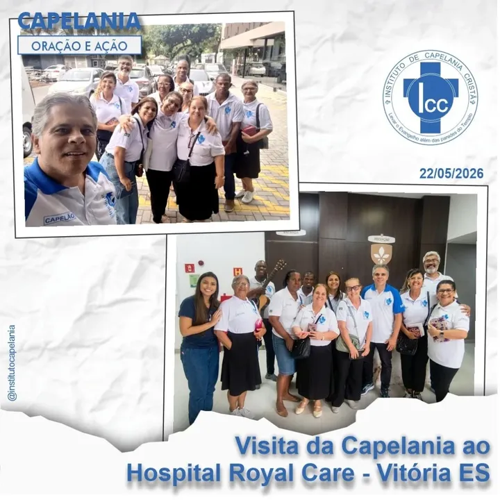 Visita da capelania ao Hospital Royal Care