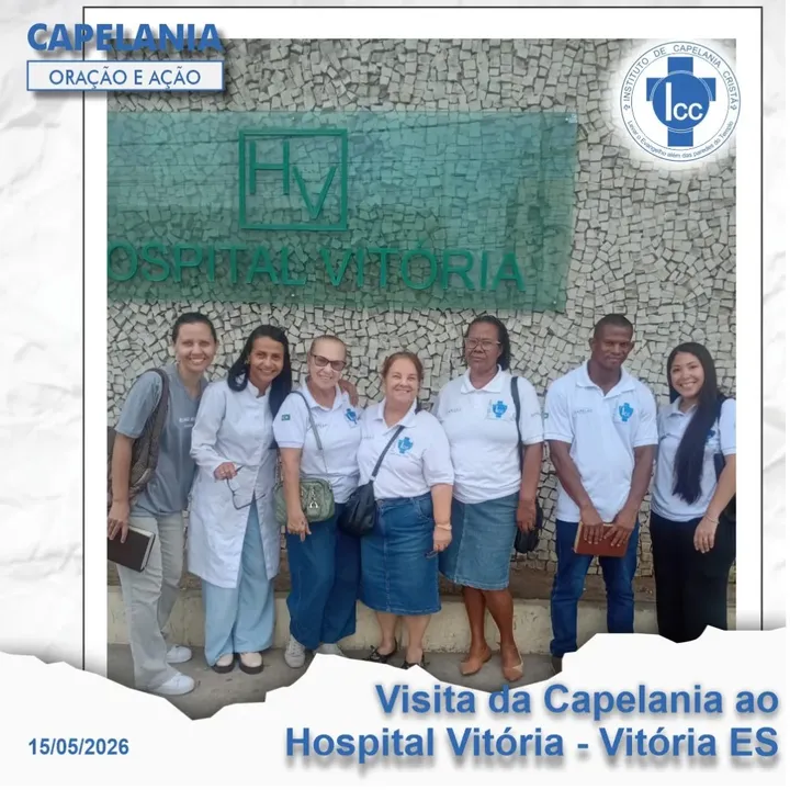 Equipe de capelania em visita ao Hospital Vitória